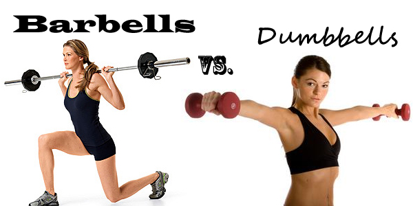 dumbbell vs barbell
