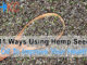 11 Ways Using Hemp Seed Oil